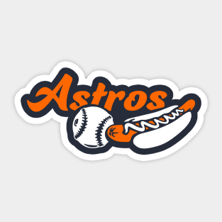 Astros Ball and Dog Sticker